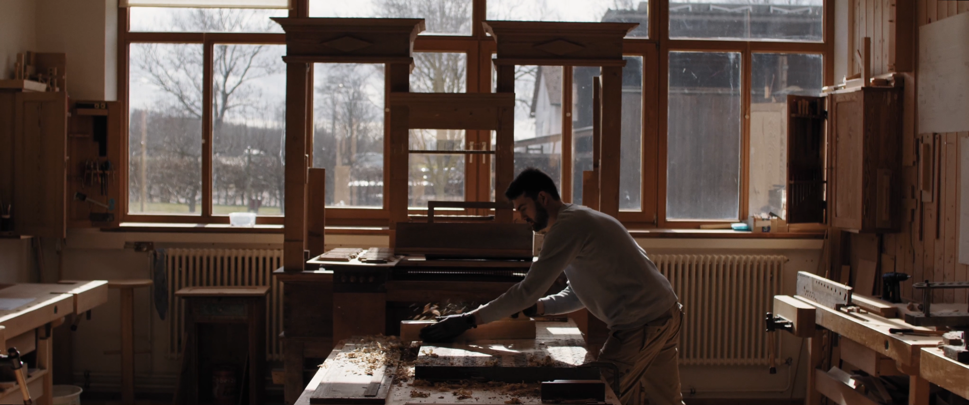 Orgel-Restaurierung Windlade